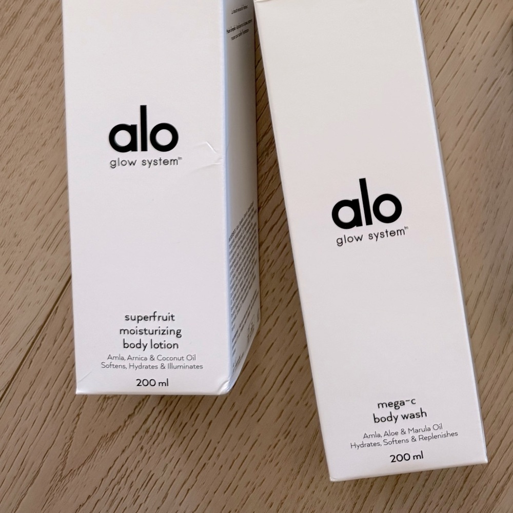 ALO body care - body wash and lotion